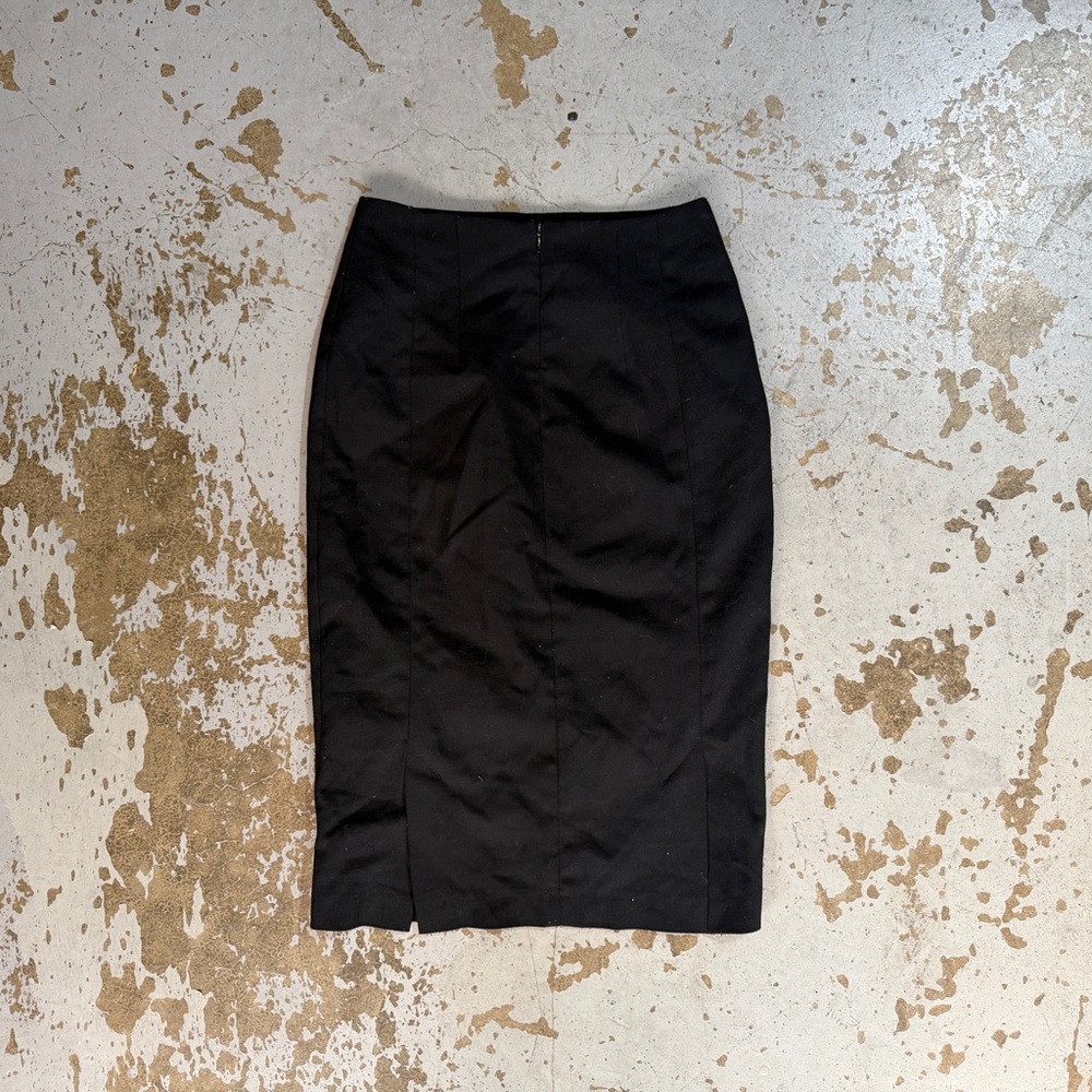 St Vincent Black midi skirt